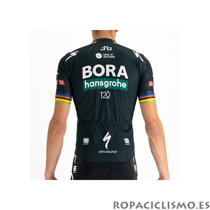 2021 Maillot Bora-Hansgrone Tirantes Mangas Cortas Mundo Campeon
